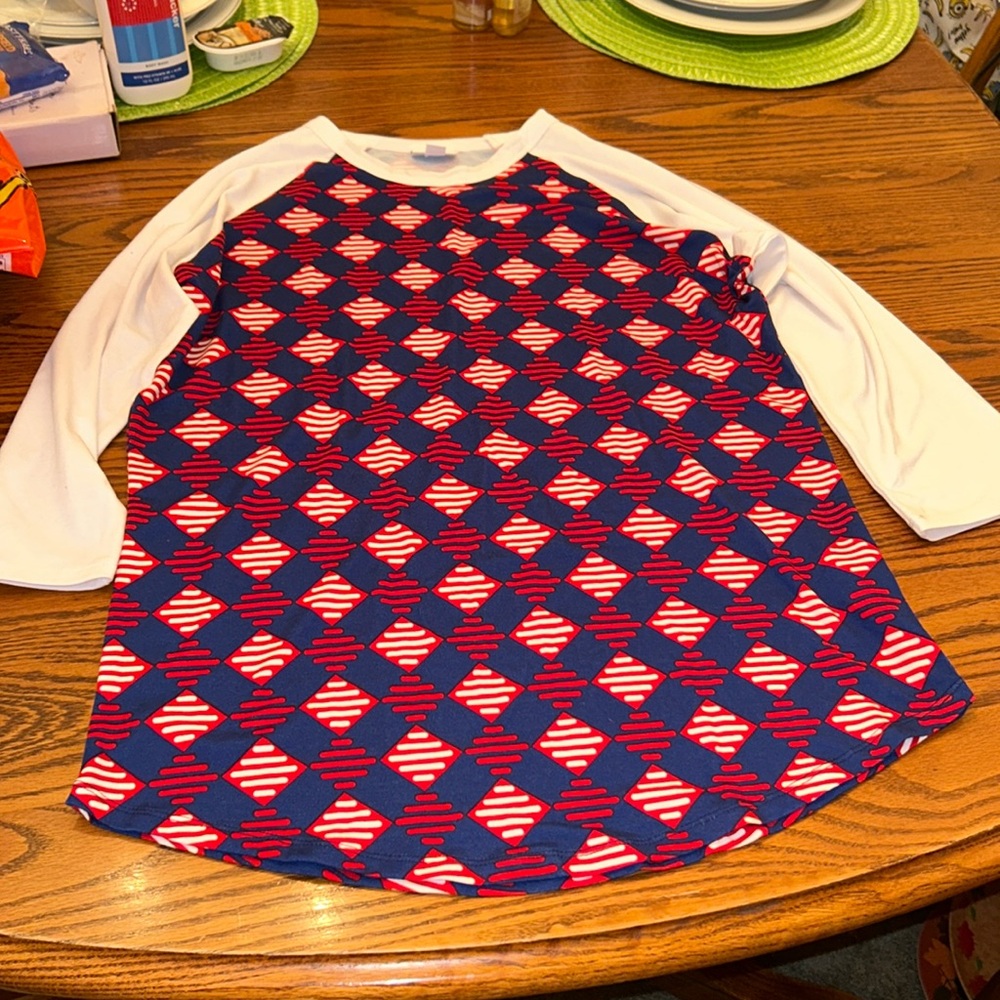 Patriotic Long sleeve lularoe tee shirt